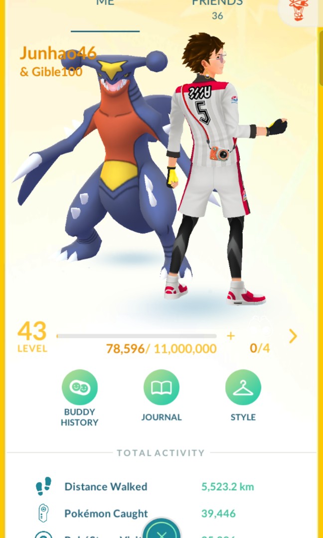 Pokémon go Level 43 strong Account, Video Gaming, Gaming Accessories, Game Gift Cards & Accounts