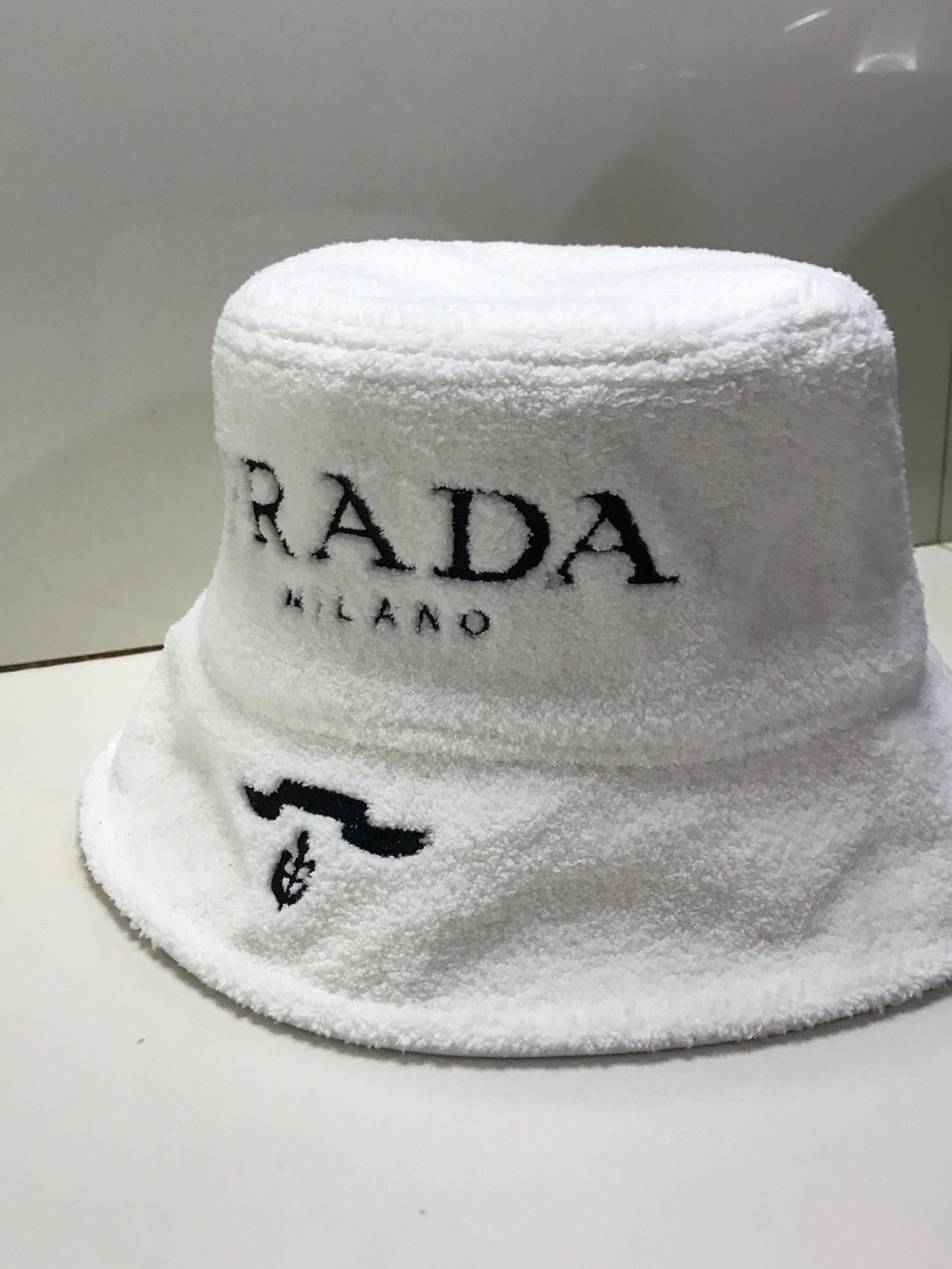 Prada Wool Bucket Hat, Luxury, Accessories on Carousell