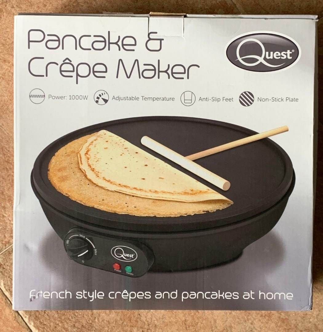 Quest 35540 Benross Electric Pancake Crepe Maker With Spreader 1000 W 