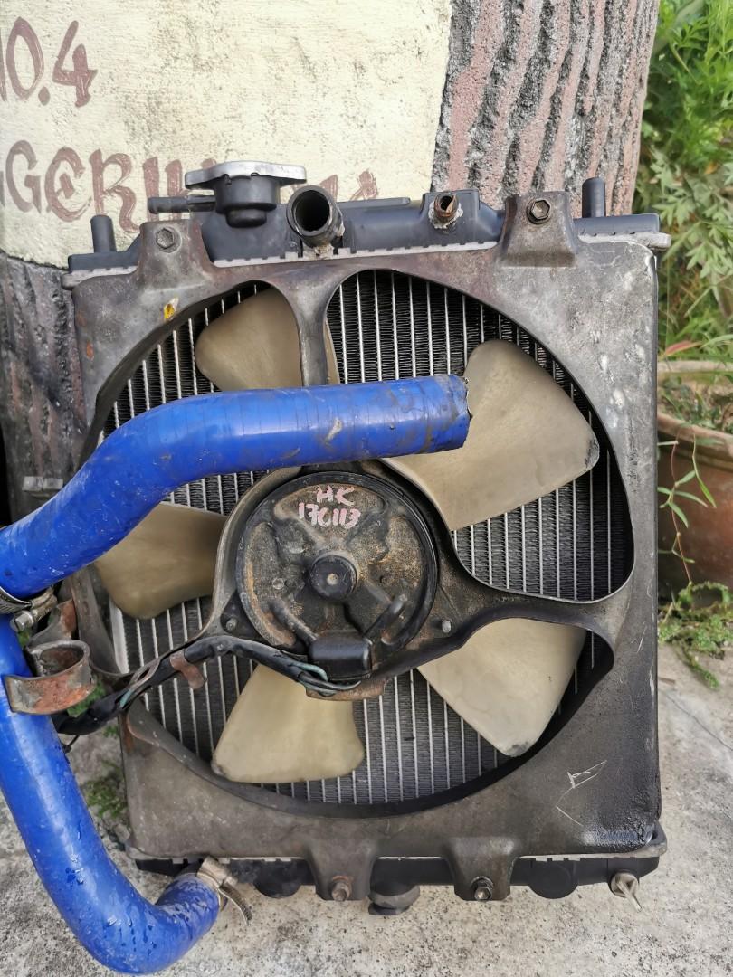 Radiator manual turbo L5 siap motor fan highspeed pnp kancil, Auto