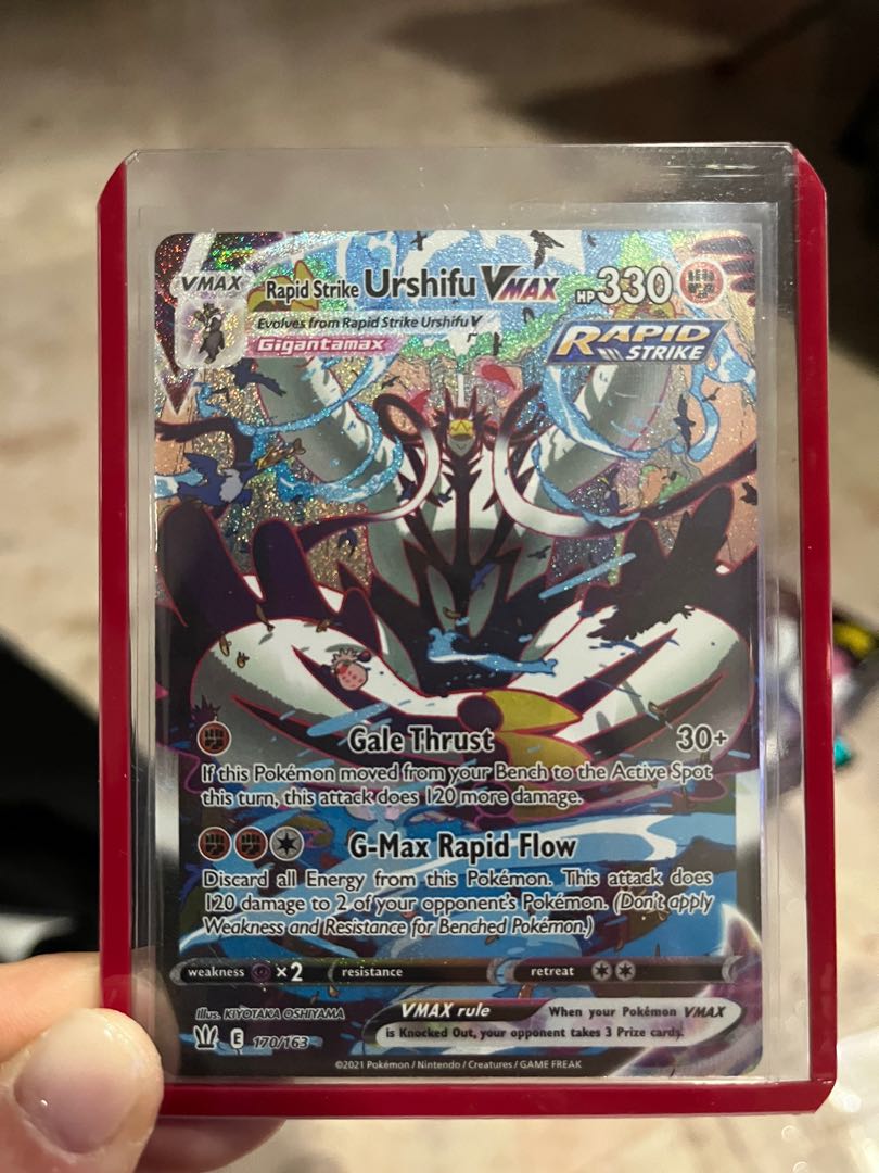 Rapid Strike Urshifu VMAX Alternate Art, Hobbies & Toys, Toys & Games