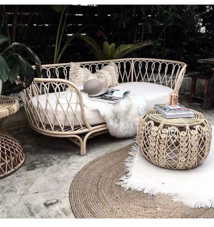 Rattan Daybed with Mattress, 傢俬＆家居, 傢俬, 梳化 Carousell