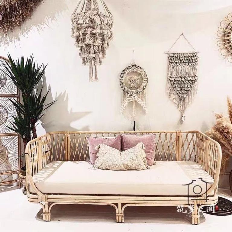 Rattan Daybed with Mattress, 傢俬＆家居, 傢俬, 梳化 Carousell