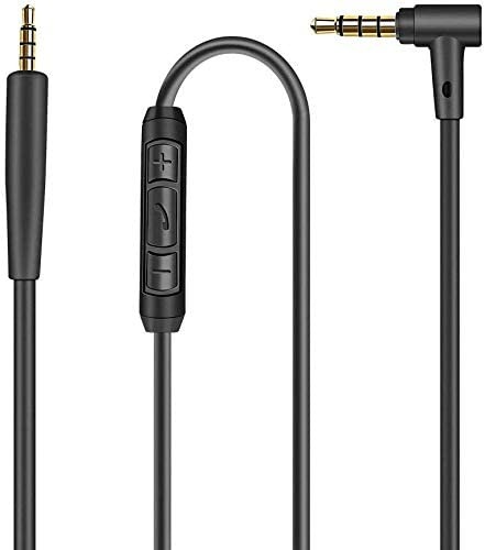 Cable Audio Para Auriculares Bose OE2/QC25 - 1.5 M, Con Micrófono Y Control, Chapado En Oro