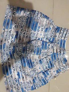 rok mini MIDI megar bunga biru putih karet beli di singapore
LP fit to 85 cm
panjang 42 cm