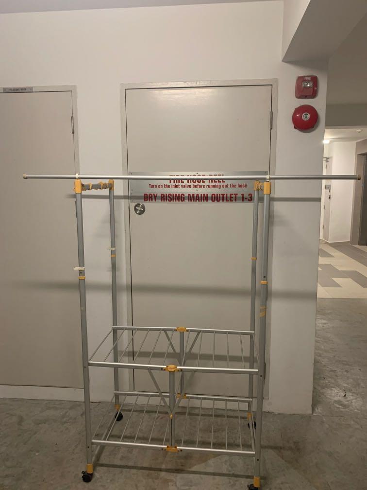 Roman foldable clothes rack, Furniture & Home Living, Furniture ...