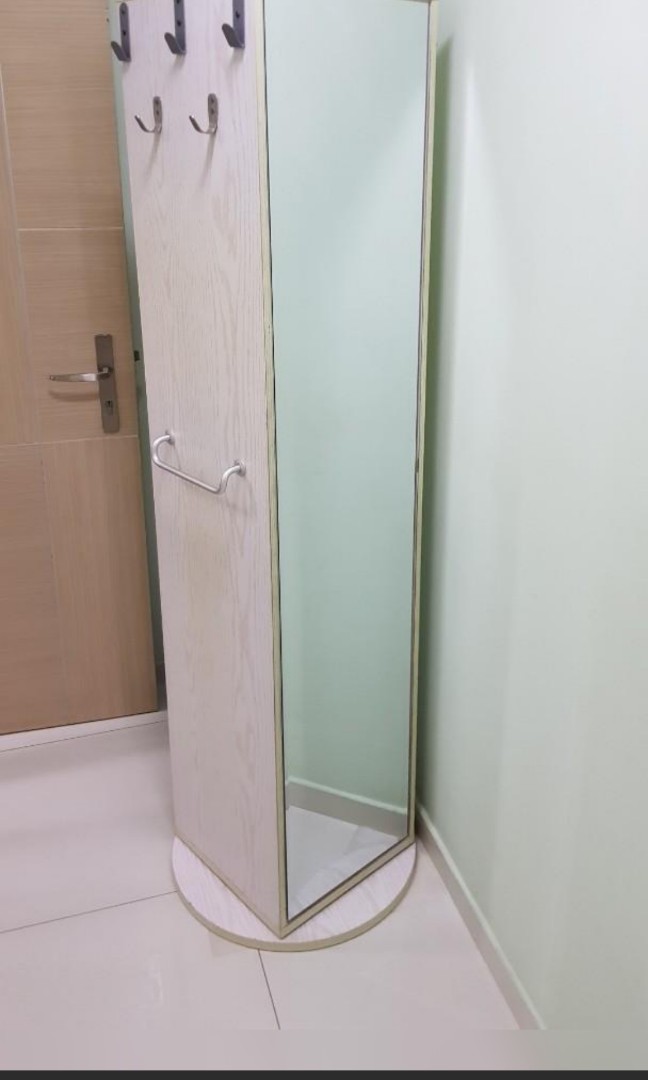 Rotation mirror , dressing table with storage, Furniture & Home Living