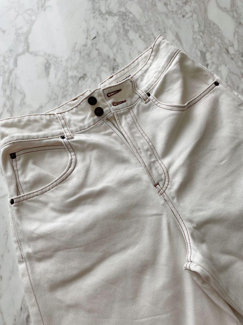 Sale] Reformation - Nadia Jeans (White 