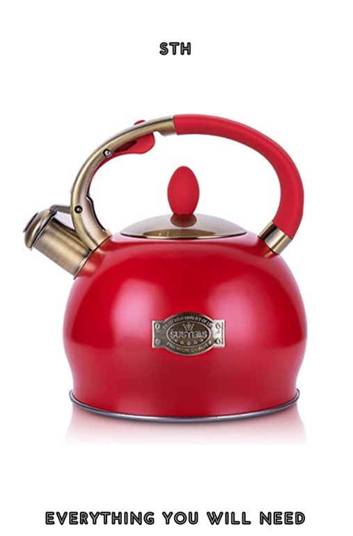 !Sales! SUSTEAS Stove Top Whistling Tea KettleSurgical Stainless Steel