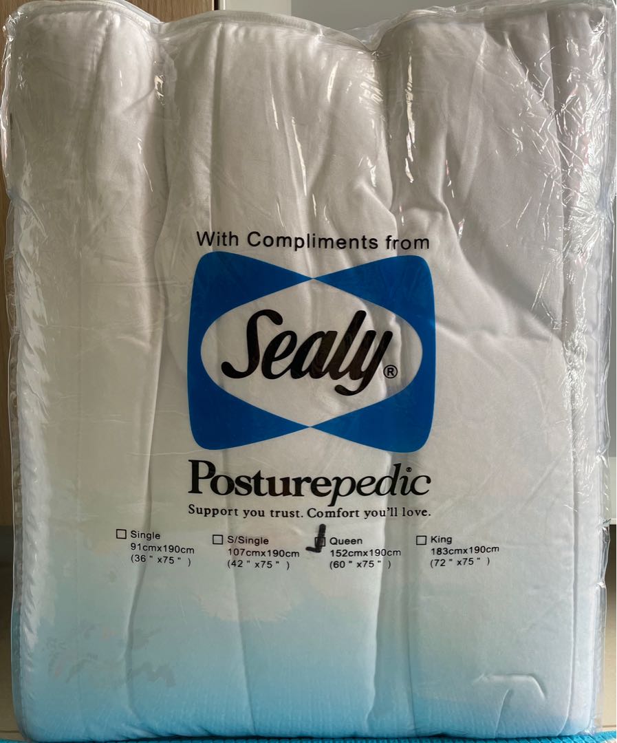 Sealy Mattress Protector (Queen size), Furniture & Home Living, Bedding