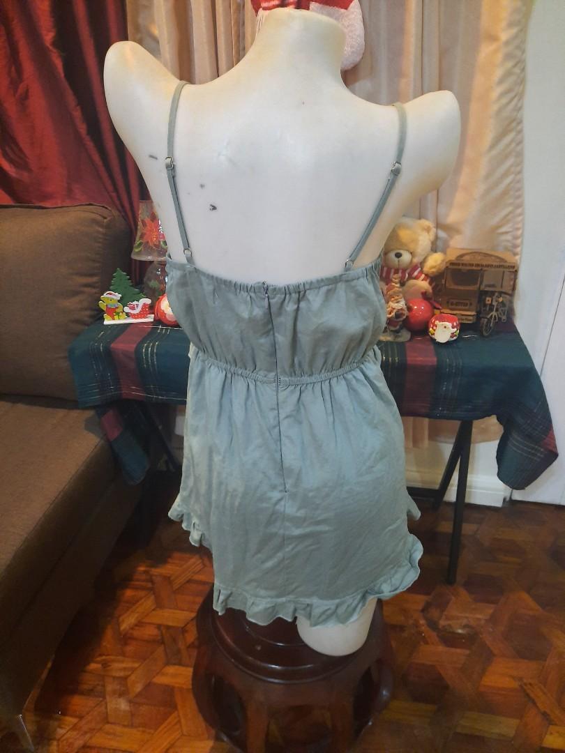 SEEK THE LABEL OLIVE GREEN ROMPER DRESS, Women's Fashion ...