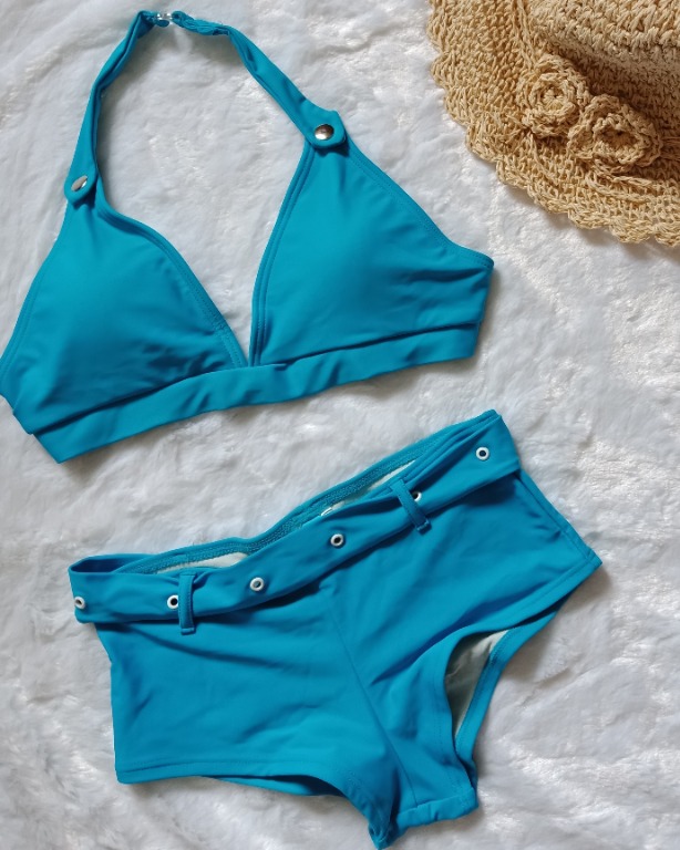 Seventeen Aqua Blue Bikini Swimwear, Women's Fashion, Swimwear, Bikinis ...