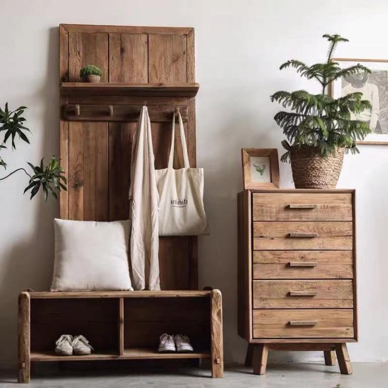 Solid Wood Cubby Storage Bench, 傢俬＆家居, 傢俬, 椅子 Carousell