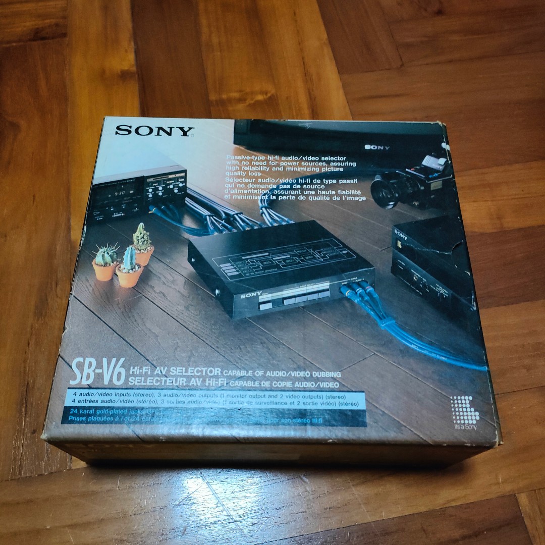 AVセレクター SONY SB-V30G 動作確認済 AVケーブル4セットと