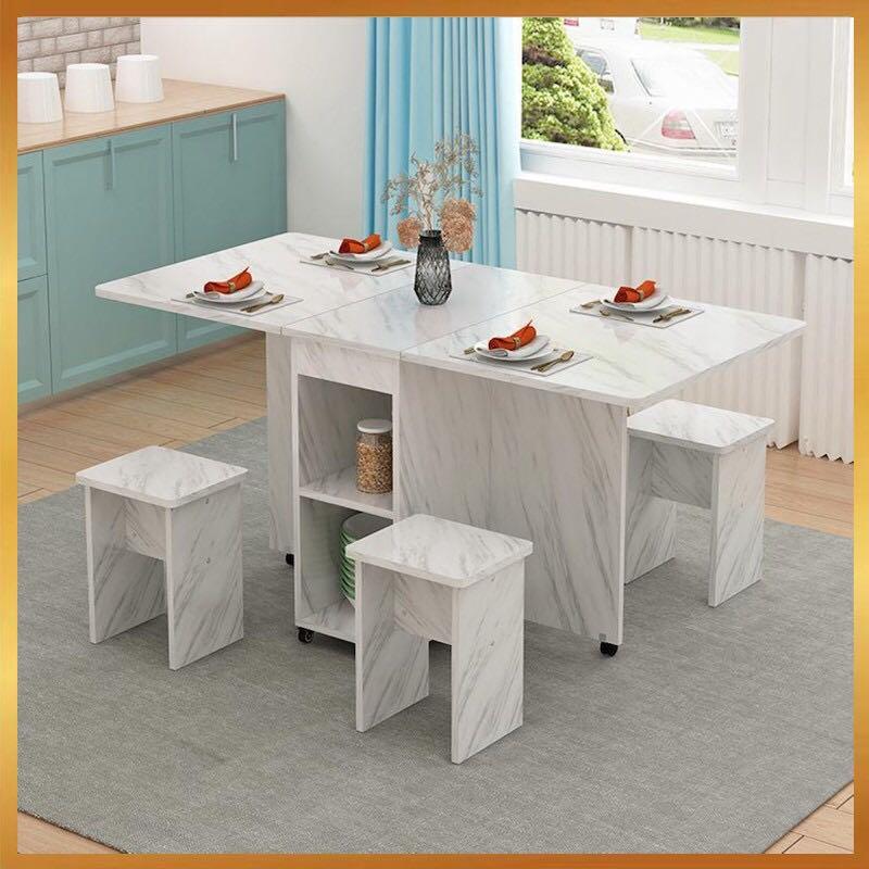 Folding dining table and chairs set white best sale