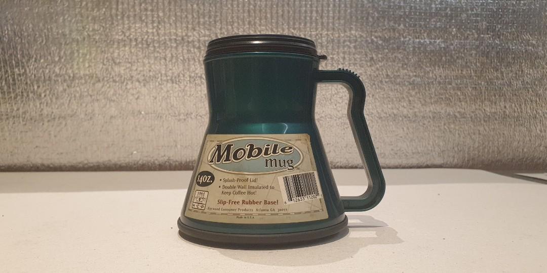 Spill Proof Mug (Category: Water Bottles & Tumblers) located in Manila. Submitted by zandre615 (Listing ID 1122863240, Image 1). Description: Travel mug for sale Spill proof lid Double insulated wall Slip free rubber base Brand new US made.