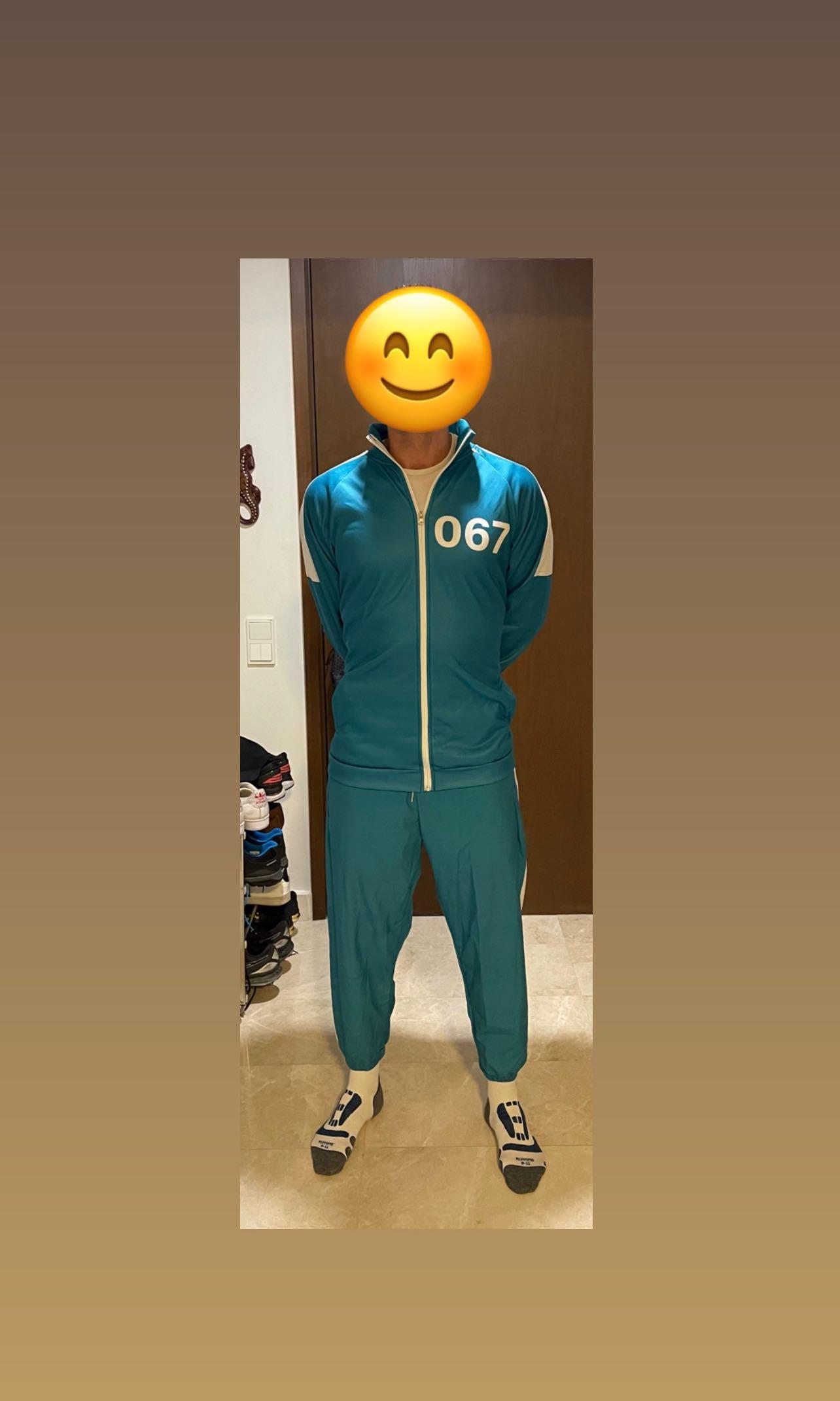 Squid Game Cosplay Outfit - Adult Halloween Costume, Men's Fashion,  Activewear on Carousell