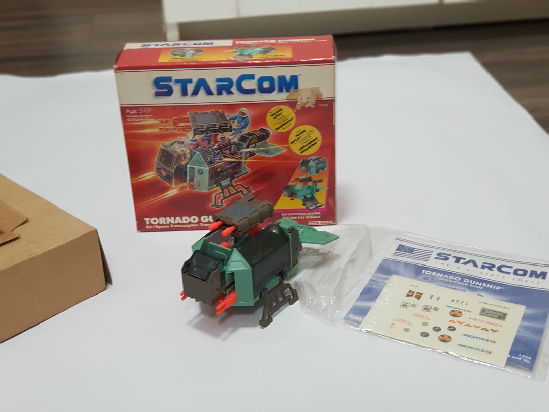 FIGURINE ARTICULÉE VÉHICULE Coleco Starcom Torando Gunship scellée