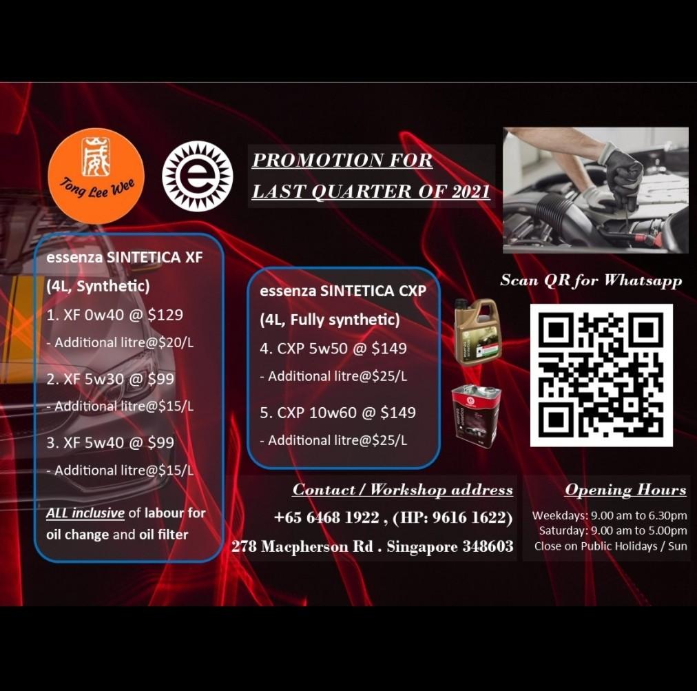 Synthetic Engine oil(Italian) 5W30/5W40, Car Accessories, Car