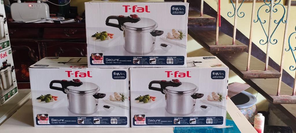 T FAL SECURE ALUMINUM 6 QT. STOVE TOP PRESSURE COOKER TV Home Appliances Kitchen Appliances Cookers on Carousell