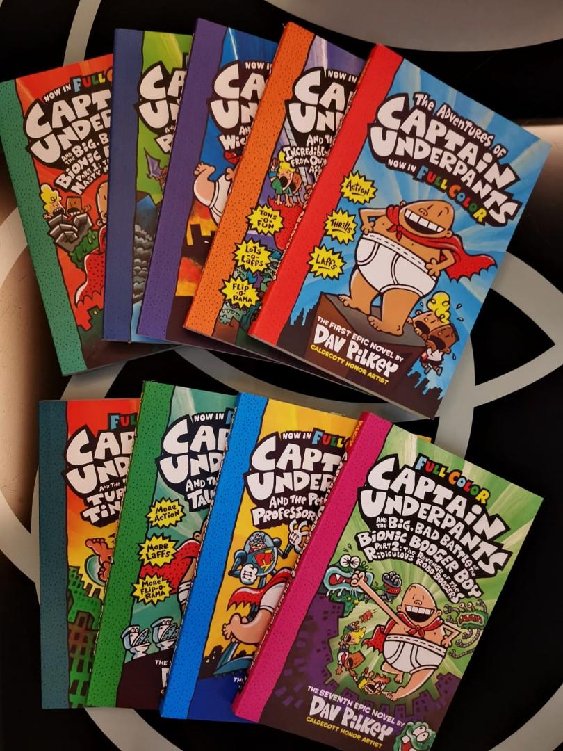 The Adventures of Captain Underpants now in Full Color 9 Books