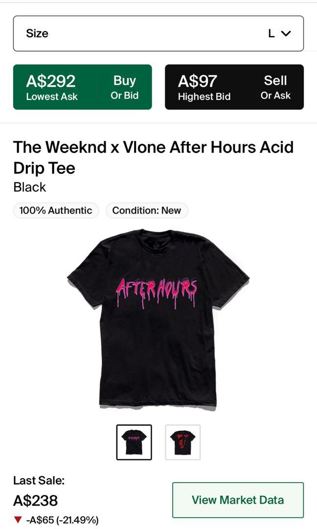 vlone after hours acid drip tee black