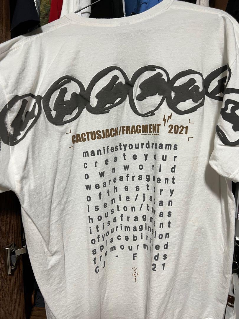 Cream - Cactus Jack By Travis Scott For Fragment Manifest T-Shirt - Size  Medium
