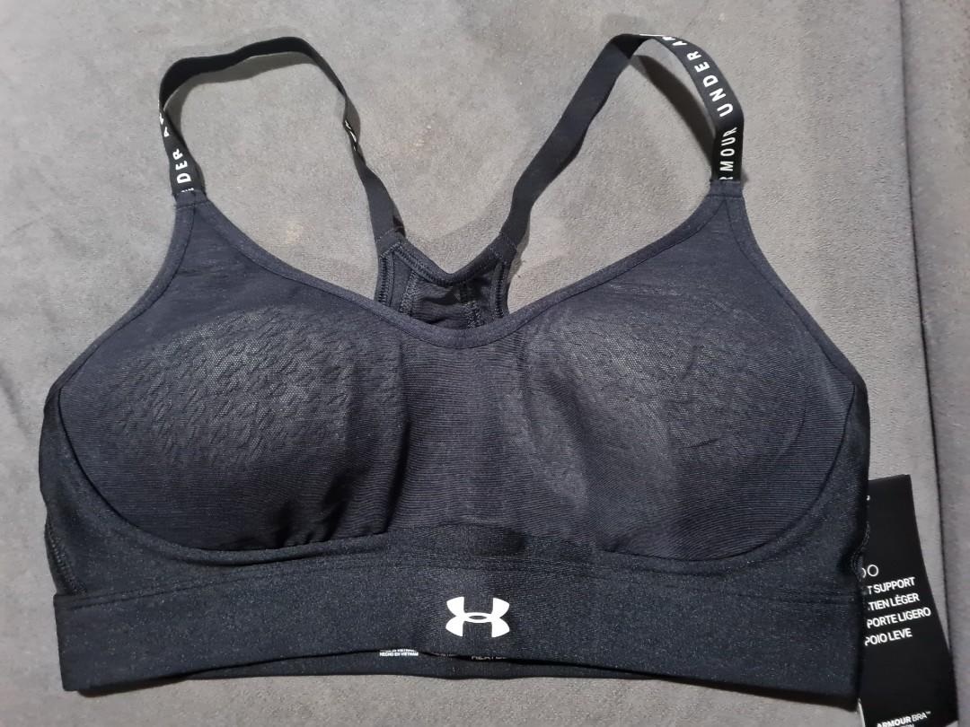 Under Armour Infinity Low Sports Bra (Category: Activewear) located in Antipolo. Submitted by yosuke88 (Listing ID 1122760881, Image 1). Description: Under Armour Infinity Low Sports Bra with tags Bought in the US Never been used Style Number: 1351985 Size: SM Color: Black Activities: Yoga, Hiking, Pilates.