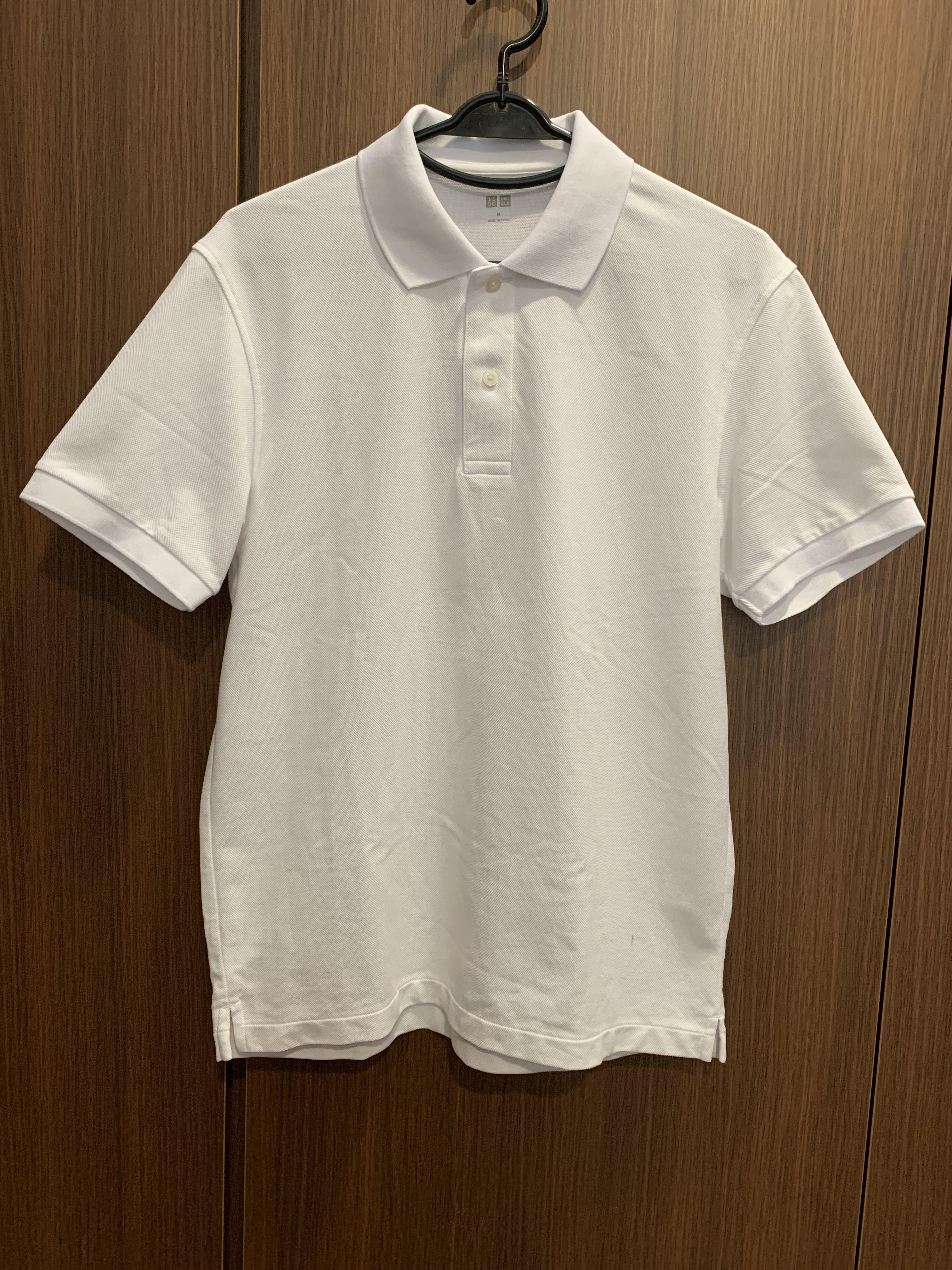 uniqlo polo shirt white