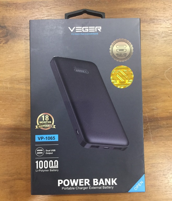 Veger VP-1065 10000mAh (Black), Mobile Phones & Tablets ...