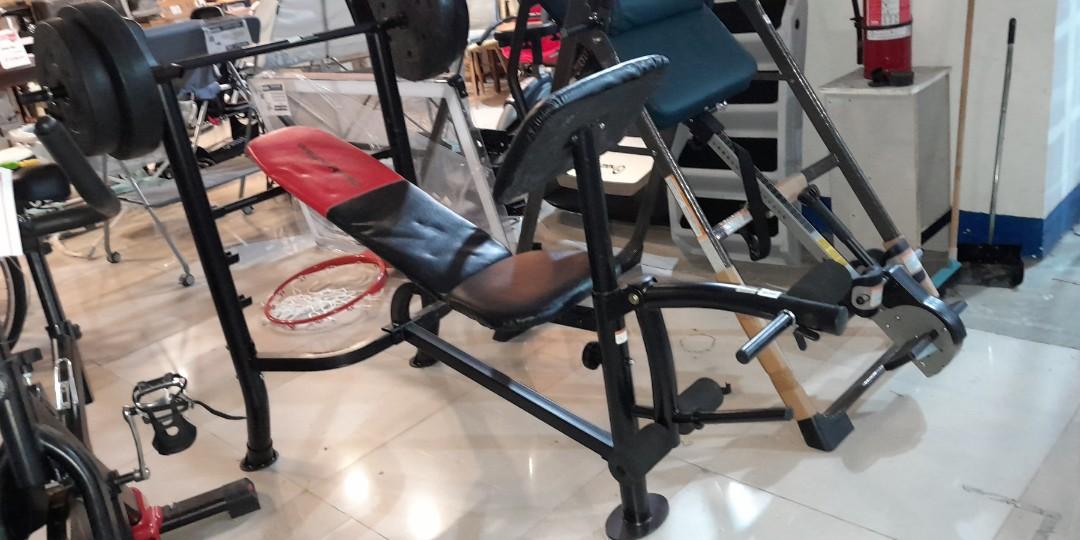Weider pro store bench set