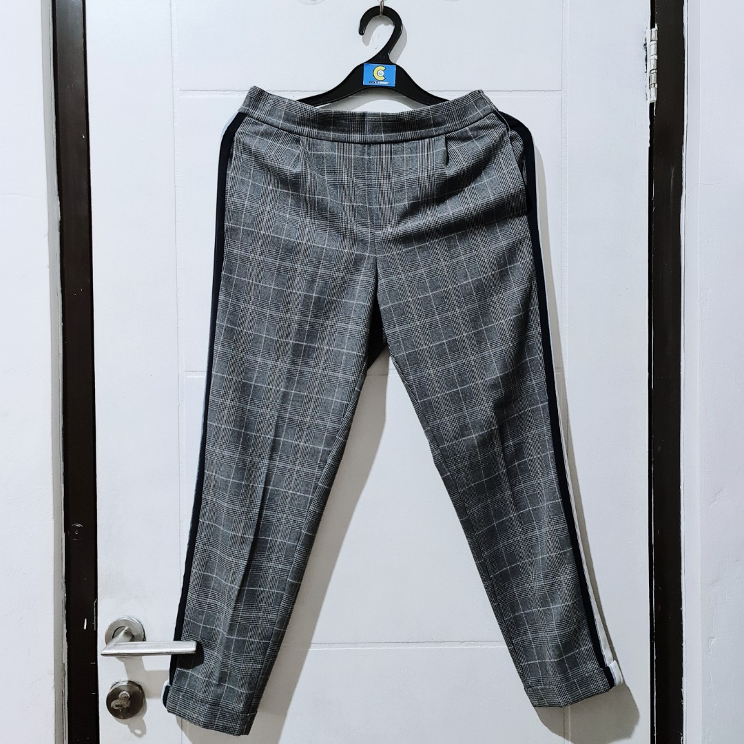 zara tartan leggings