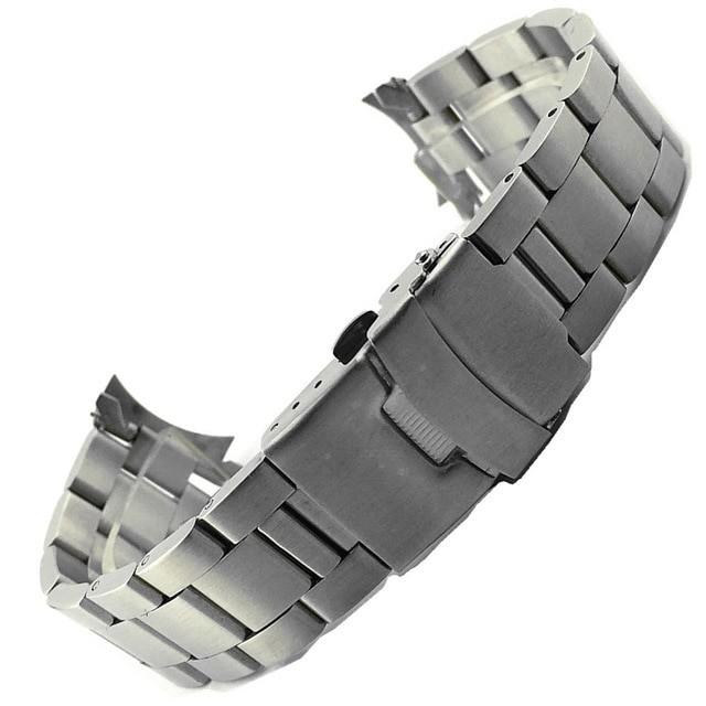 20mm,22mm curve end link Oyster stainless Steel bracelet watch strap for seiko  skx, Srpd, Mobile Phones & Gadgets, Wearables & Smart Watches on Carousell