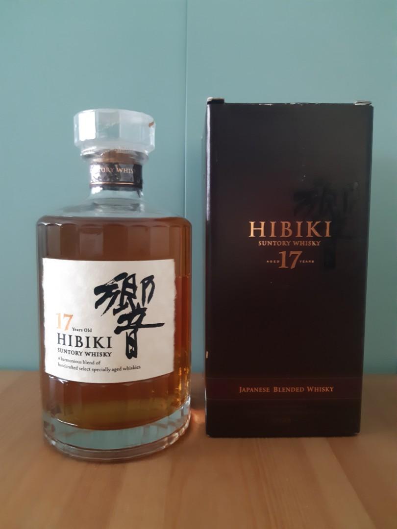 已停產舊版) 購自日本響17 威士忌Hibiki 17 Japanese Whisky 700ml, 嘢 