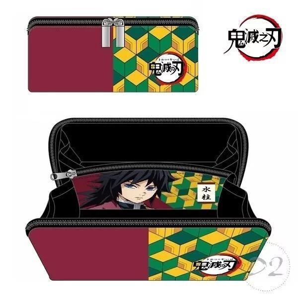 鬼滅之刃鬼滅の刃日版pacapo 化妝袋防水筆袋180度打開多功能收納袋化妝包惡魔殺手鬼殺隊水柱水之呼吸
