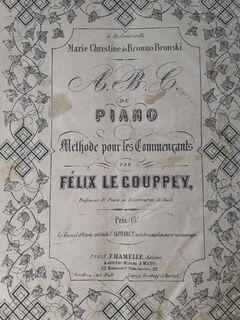ABC Du Piano Method for Beginners by Felix Le Couppey (1900s)
