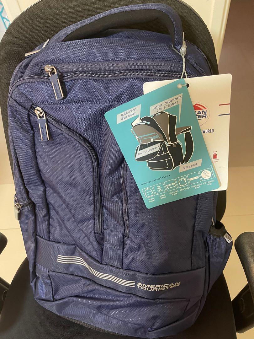 AMERICAN TOURISTER LOGIX 02 NAVY BLUE Men s Fashion Bags Backpacks on Carousell
