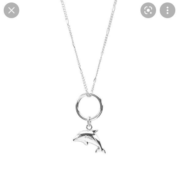 A.P.C. Silver Dolphin Necklace