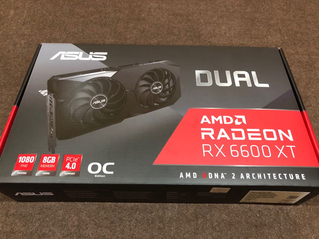 ASUS RX 6600 XT OC 8gb, Computers & Tech, Parts & Accessories, Computer ...