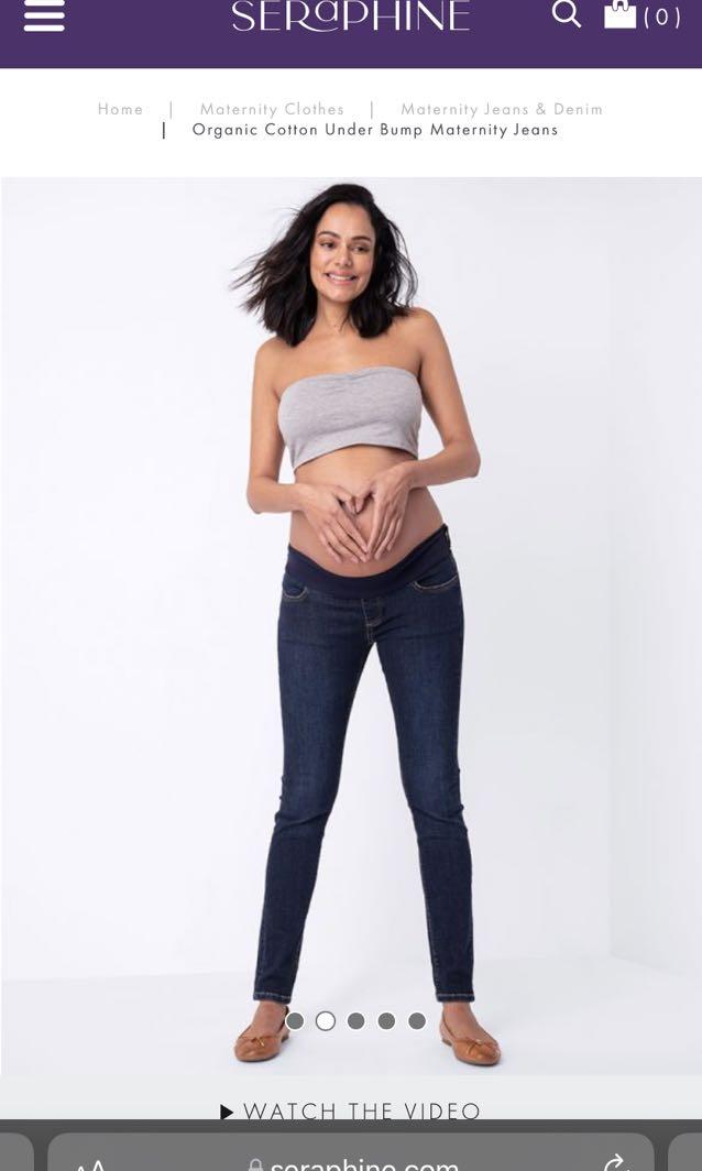 Organic Cotton Under Bump Maternity Jeans