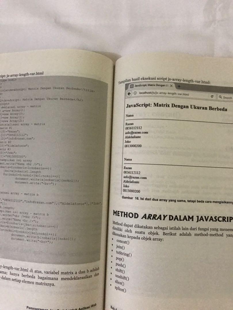 Buku Dasar Pemrograman JavaScript, Buku & Alat Tulis, Buku Pelajaran di ...