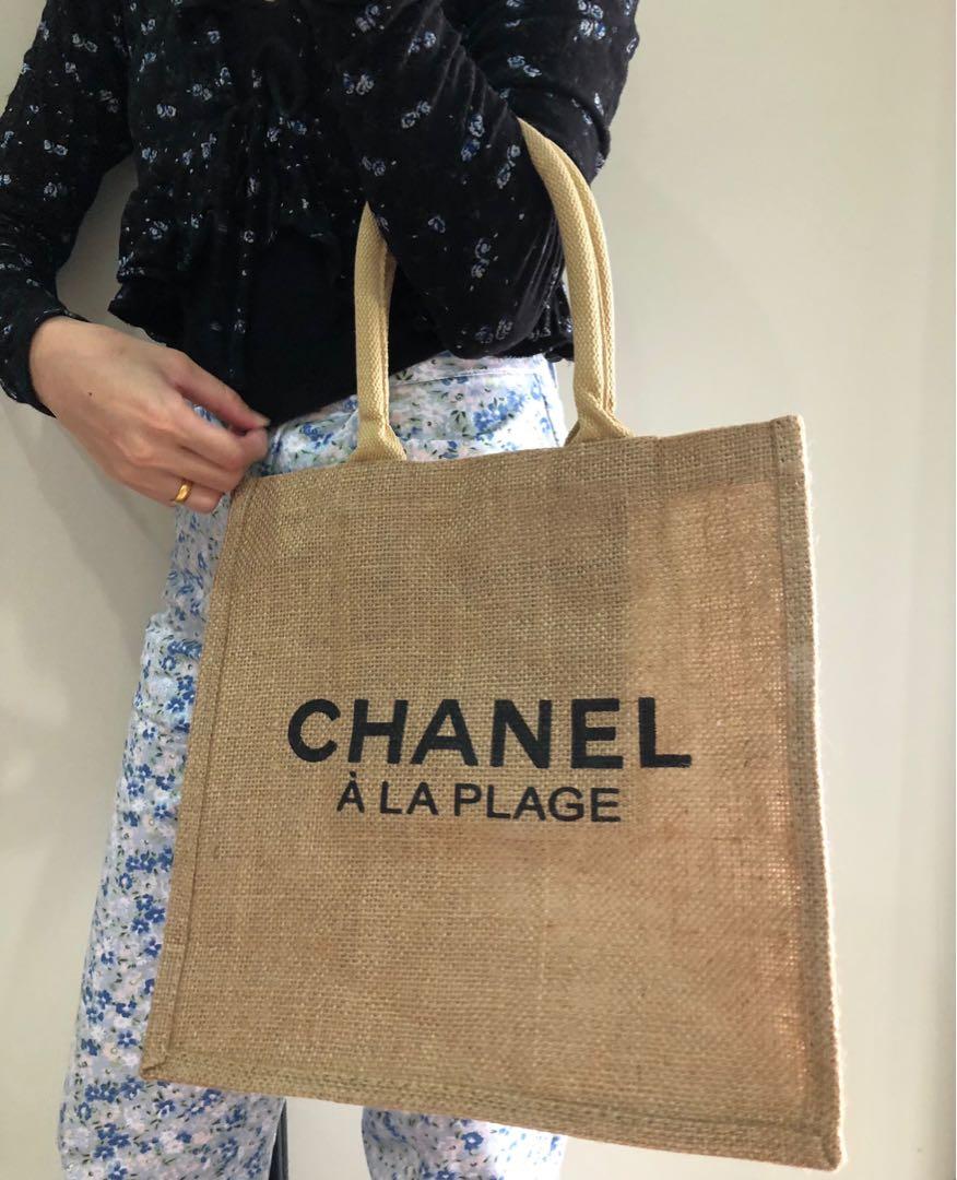 Chanel jute deals bag