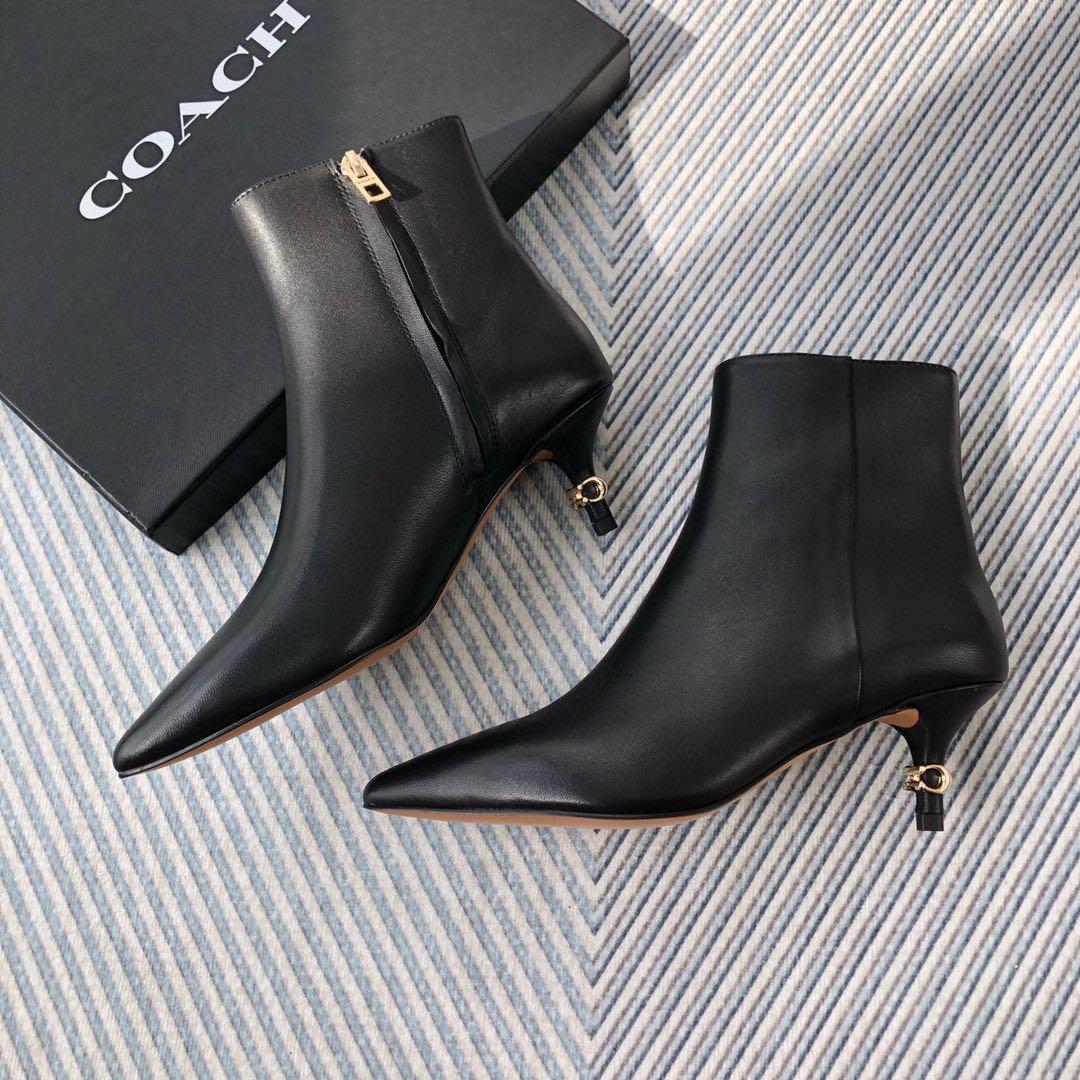 Coach black new arrivals leather boots