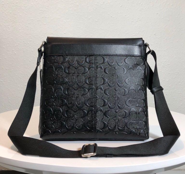 COACH CHARLES SMALL MESSENGER IN SIGNATURE CROSSGRAIN LEATHER COACH F72220 Men s Fashion Bags Sling Bags on Carousell