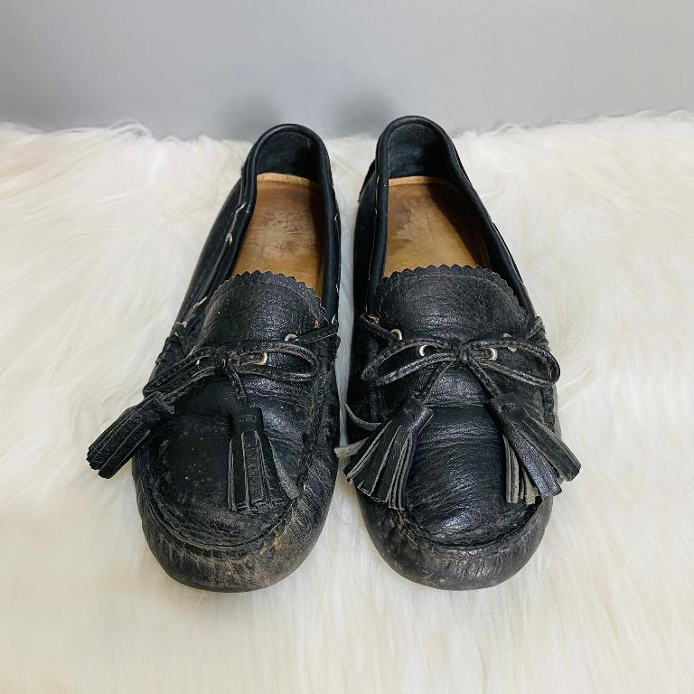 Coach Nadia Black Leather Moccasin Loafers Women s Fashion Footwear Flats Sandals on Carousell