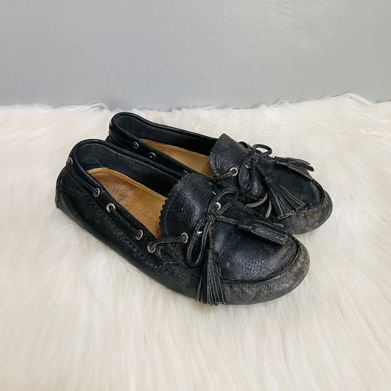 Coach Nadia Black Leather Moccasin Loafers Women s Fashion Footwear Flats Sandals on Carousell