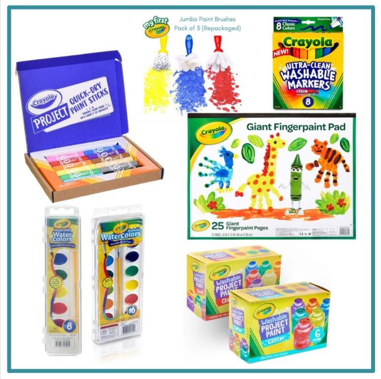 CRAYOLA Washable Water Color / Project Paint Classic and Glitter / My