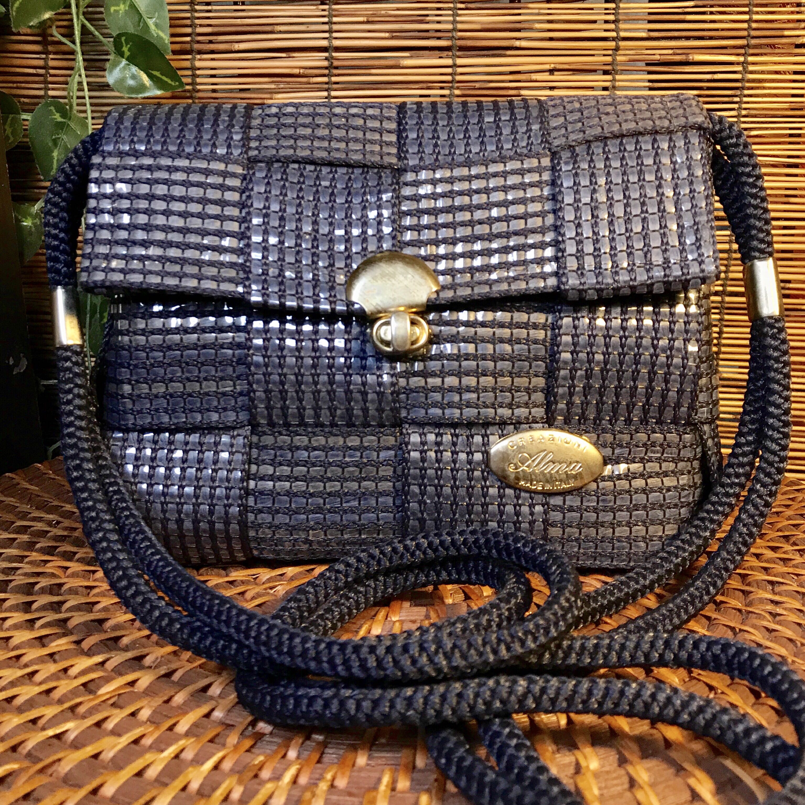 Vintage Creazioni ALMA Made in Italy Shoulder Handbag Brown 