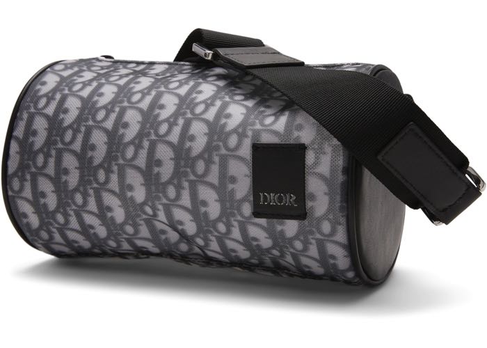 Roller Messenger Bag Beige and Black Dior Oblique Jacquard  DIOR