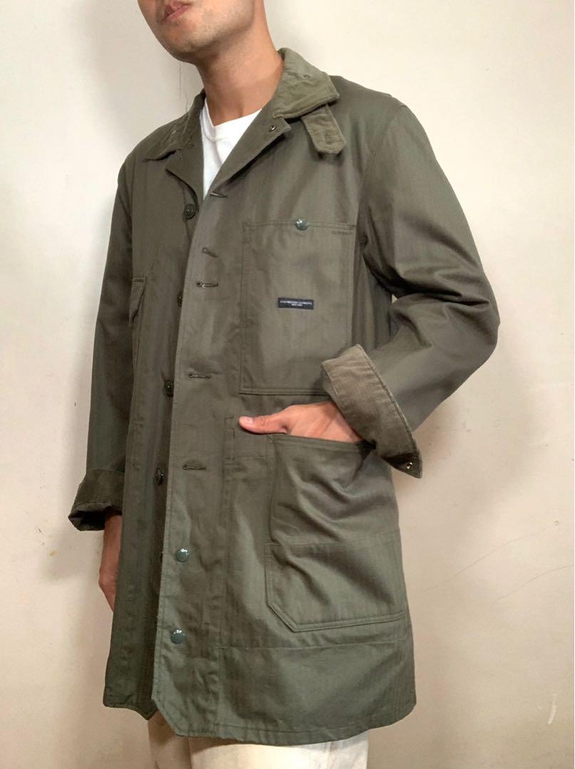 Engineered garments herringbone twill long logger jacket, 男裝